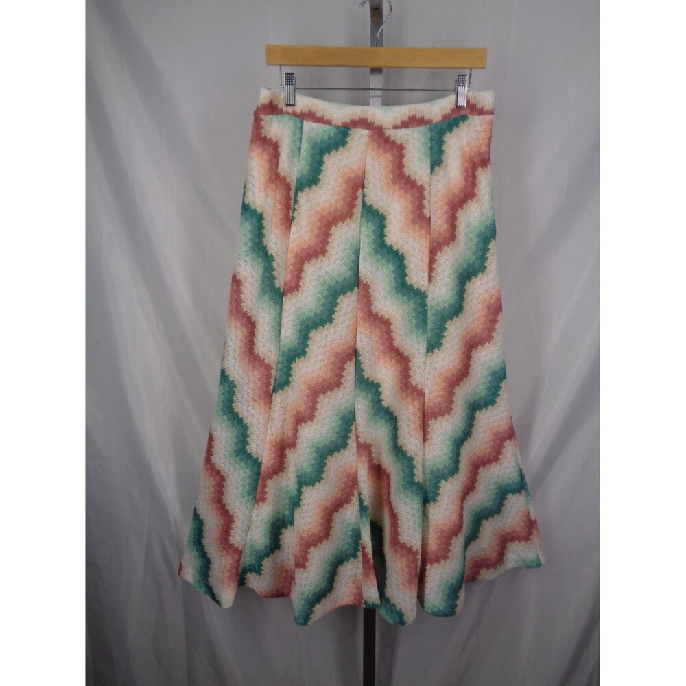 Maeve Anthropologie Chevron Knit Midi Skirt Size Large